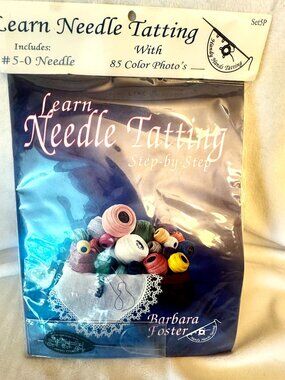 Handy Hands Learn Needle Tatting Step by Step by Barbara Foster #5-0 Needle